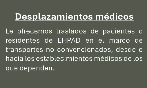 transport médicaux non conventionnés depuis ou vers les établissements de santé