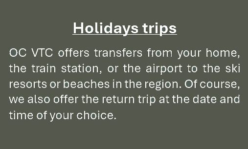 trajets vacances depuis ou vers les stations balnéaires de la région été comme hivers